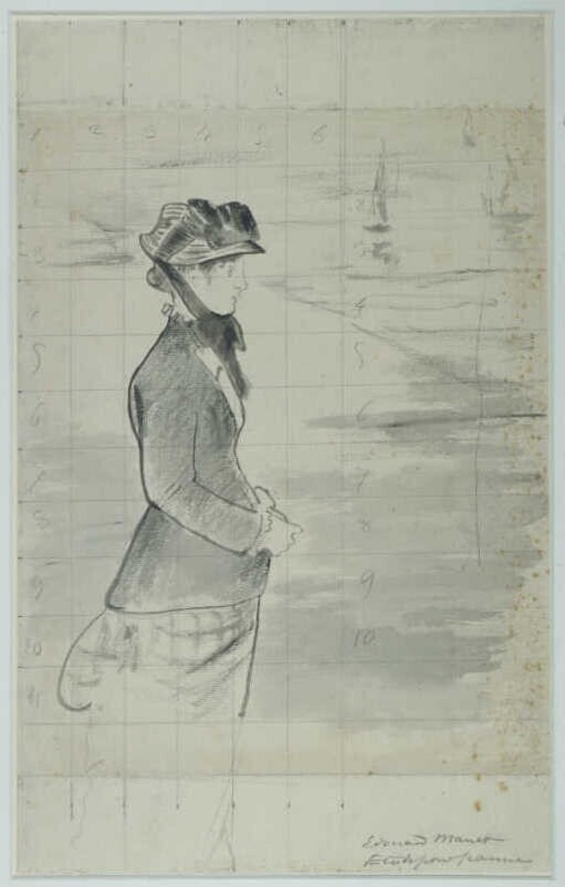 Manet - Annabel Lee am Meer stehend, circa 1881 von Édouard Manet