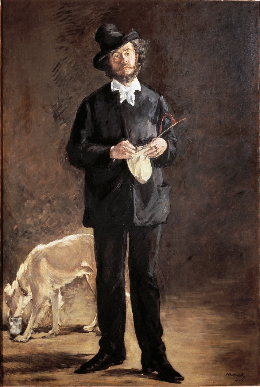 Porträt des Dichters, Malers und Bildhauers Gilbert-Marcellin Desboutin von Édouard Manet