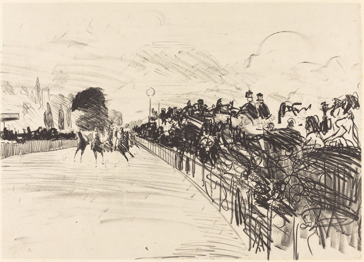 Die Rennen Les courses, 1865 von Édouard Manet