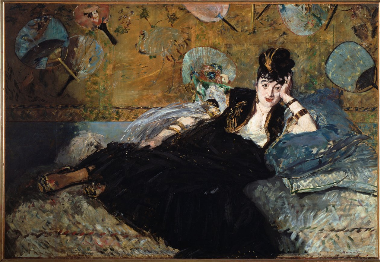 Die Dame mit den Fächern, Nina de Callias von Édouard Manet