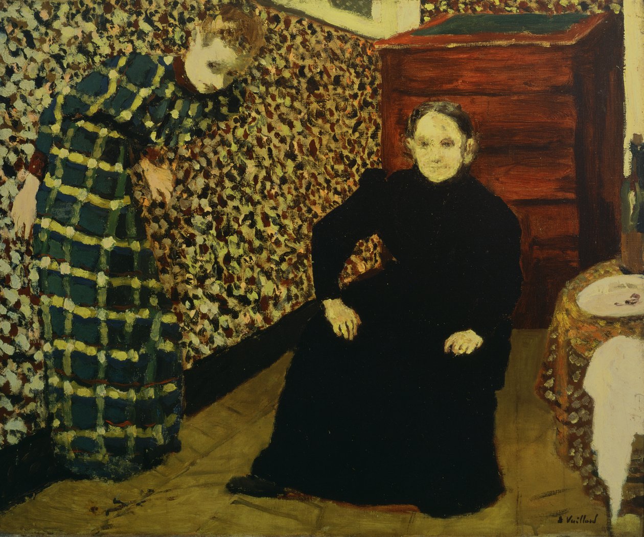 Interieur, Mutter und Schwester des Künstlers von Edouard Vuillard