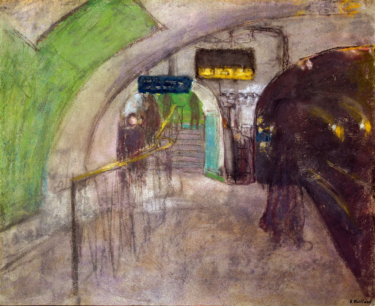 U-Bahn-Station Blick auf die Docks in der U-Bahn von Edouard Vuillard