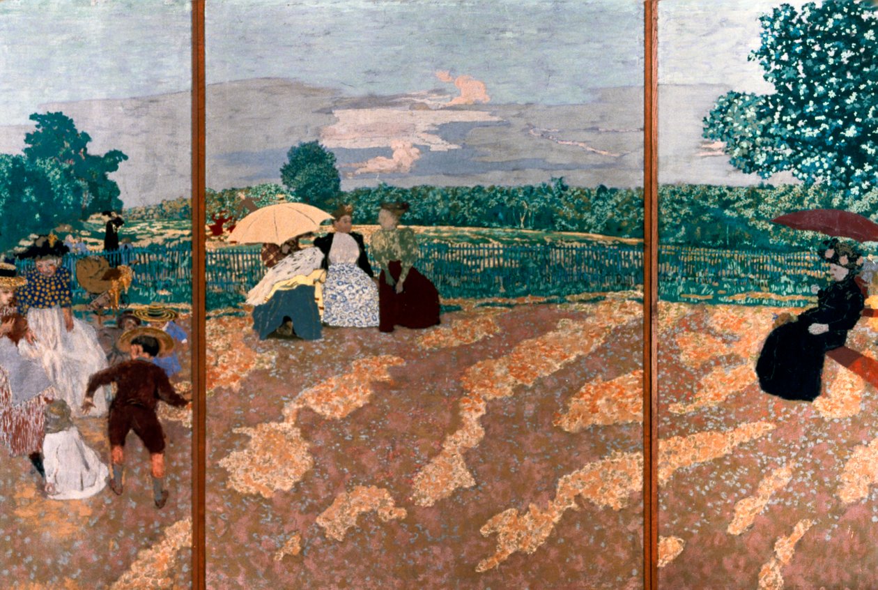 Die öffentlichen Gärten (Detail), 1894 von Edouard Vuillard