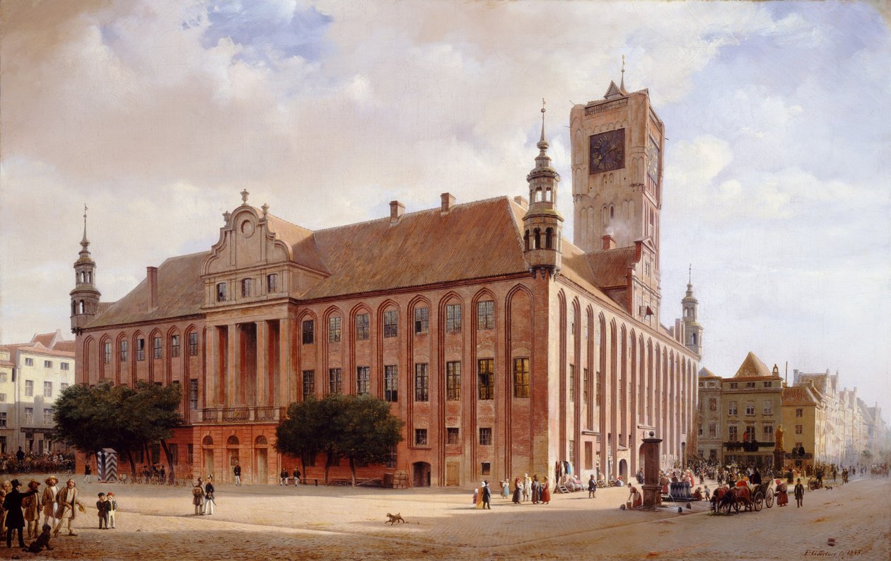 Rathaus in Thorn von Eduard Gaertner