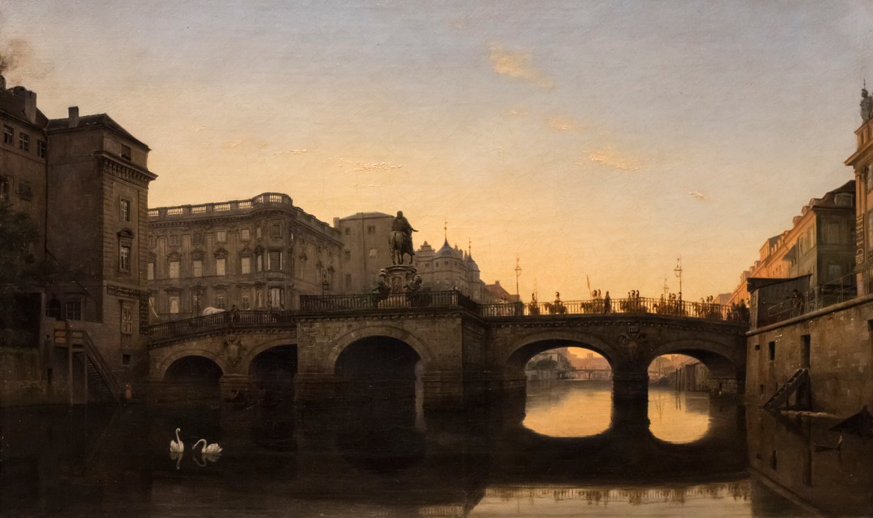 Die Lange Brücke in Berlin von Eduard Gaertner