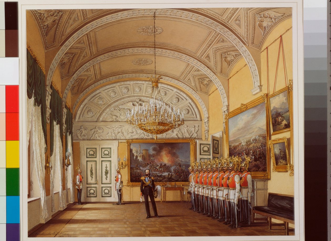 Interieur des Winterpalastes: Die Wache von Eduard Hau