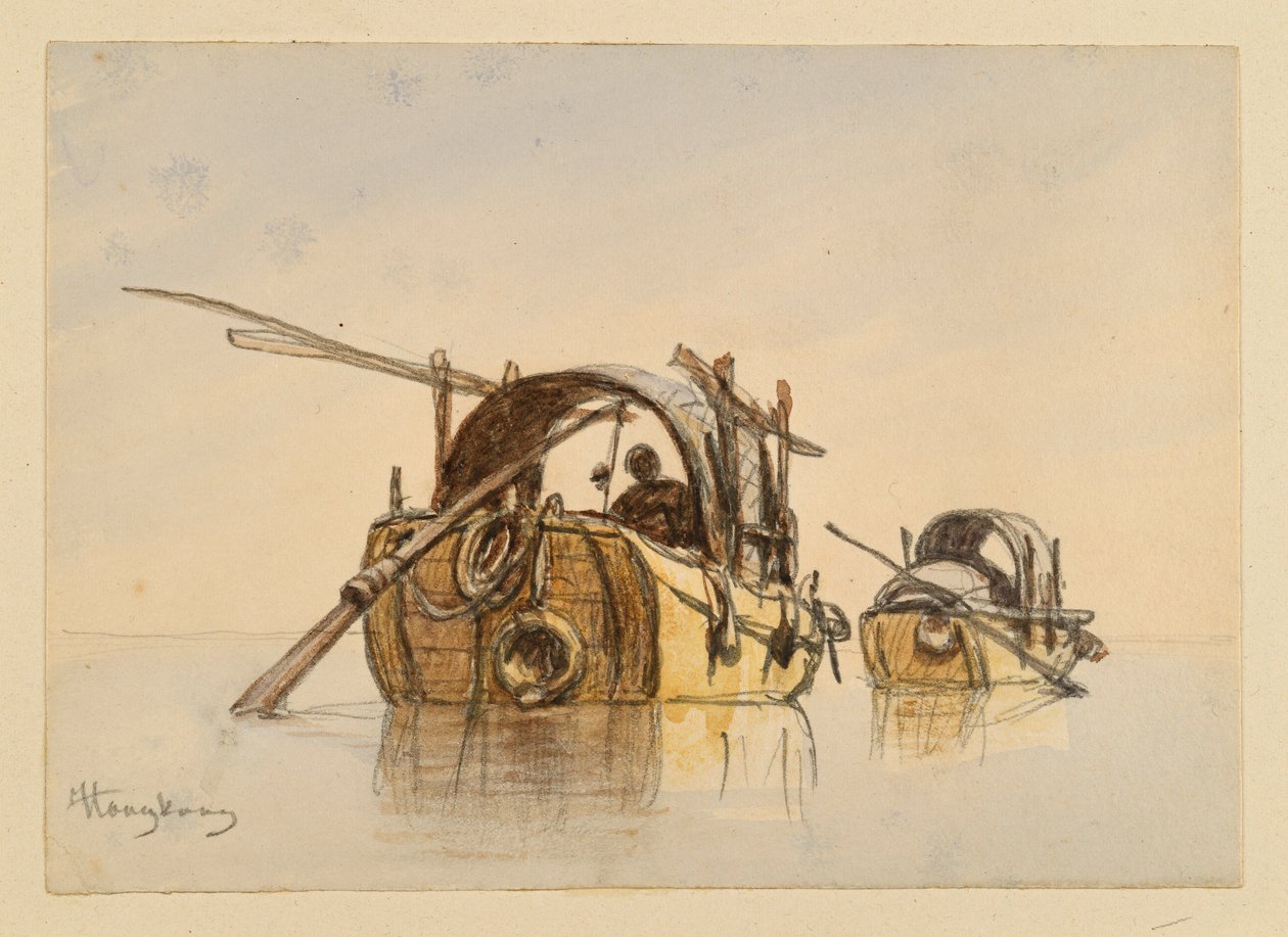 Boot aus Hongkong von Eduard Hildebrandt