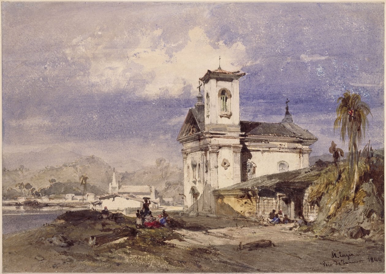 Kirche St. Luzia, Rio de Janeiro von Eduard Hildebrandt