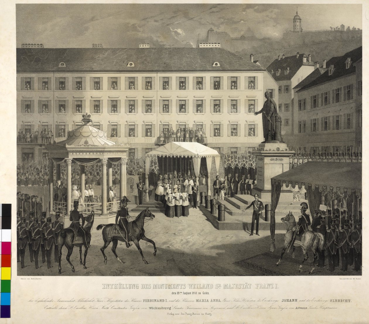 Enthüllung des Denkmals von Franz I. in Graz von Eduard Kaiser