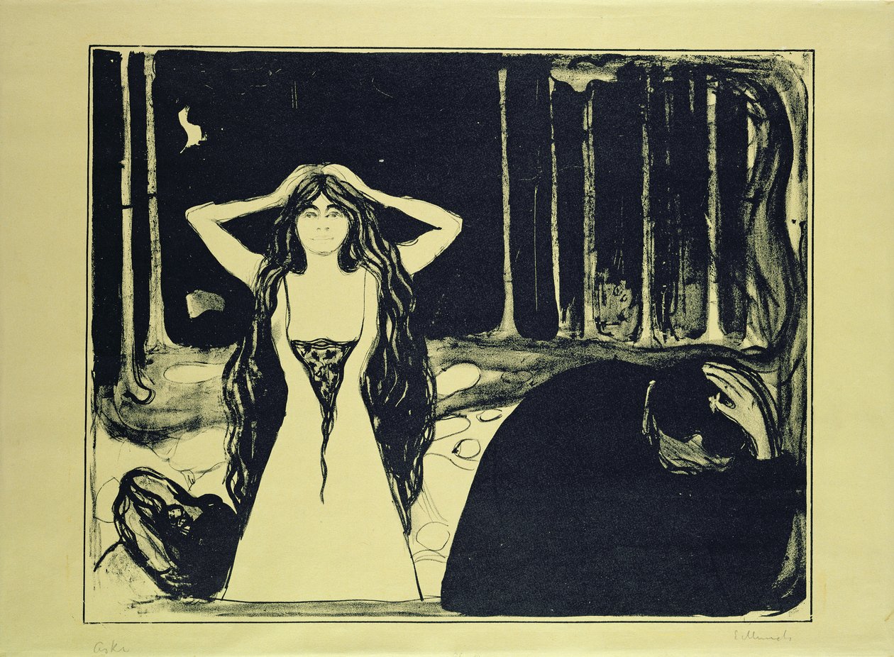 Asche (Nach dem Fall), 1899 von Edvard Munch: Kunstdruck