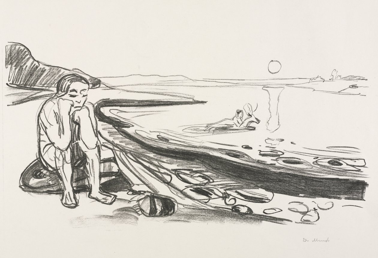 Alpha und Omega: Omegas Flucht von Edvard Munch