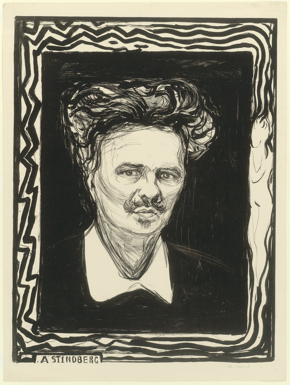 August Strindberg von Edvard Munch