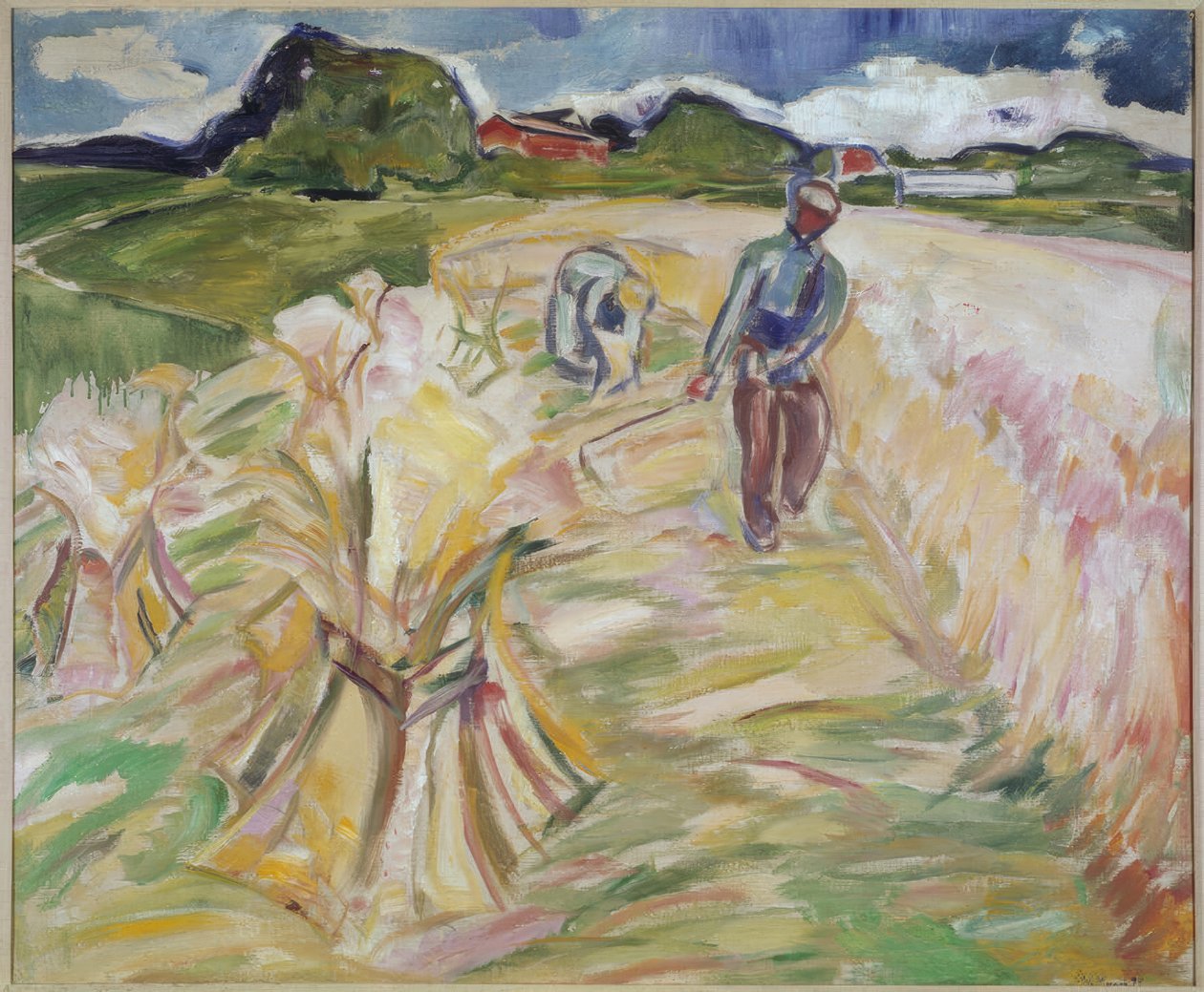 Das Weizenfeld von Edvard Munch