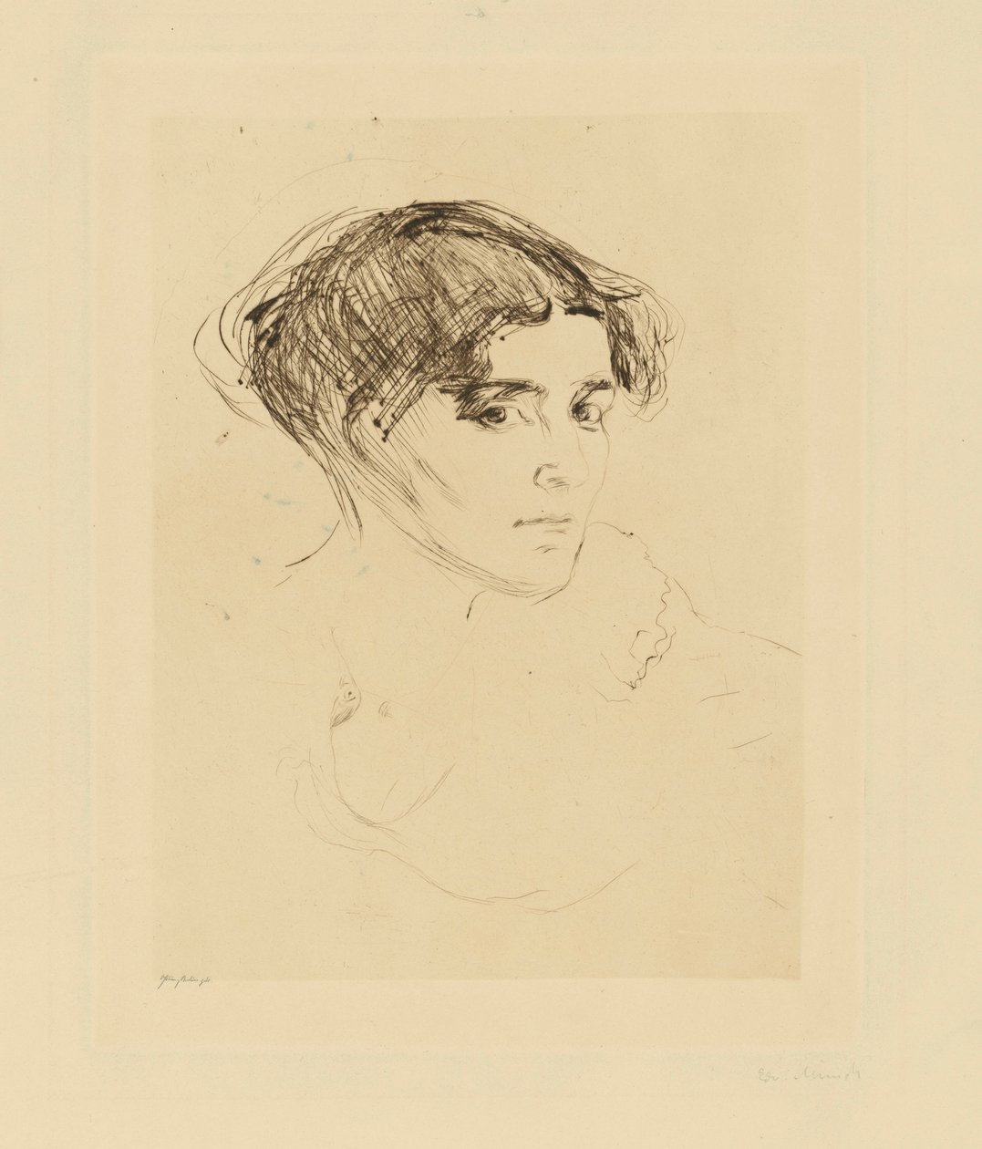 Frauenkopf von Edvard Munch