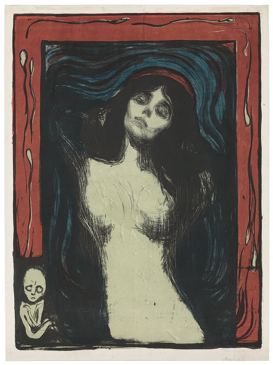 Madonna - Liebendes Weib, ca. 1895-1902 von Edvard Munch