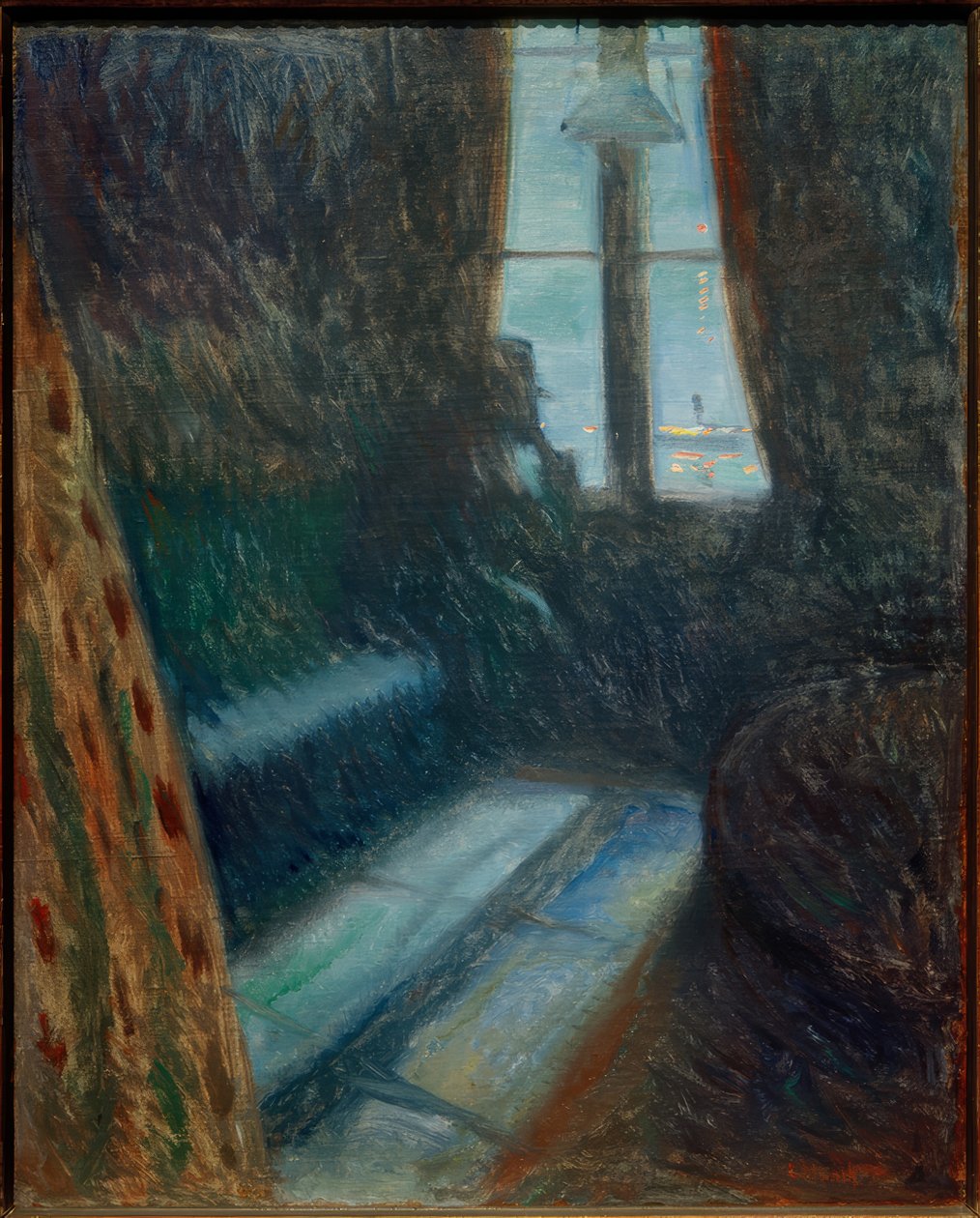 Nacht in Saint-Cloud von Edvard Munch