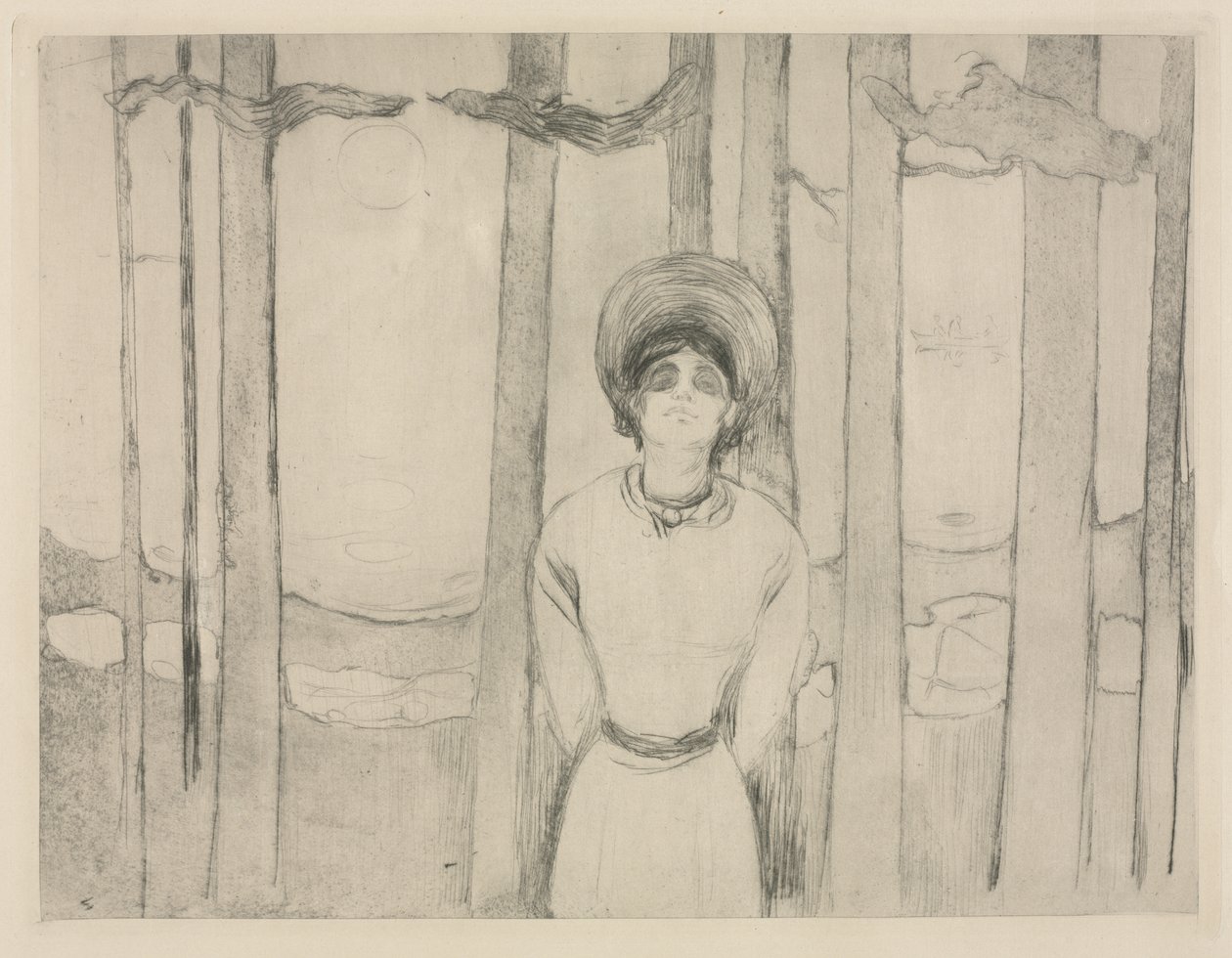 Sommernacht (Die Stimme) von Edvard Munch
