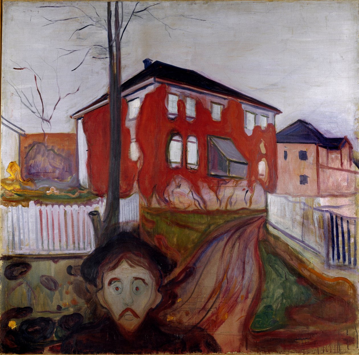 Die rote Weinrebe von Edvard Munch