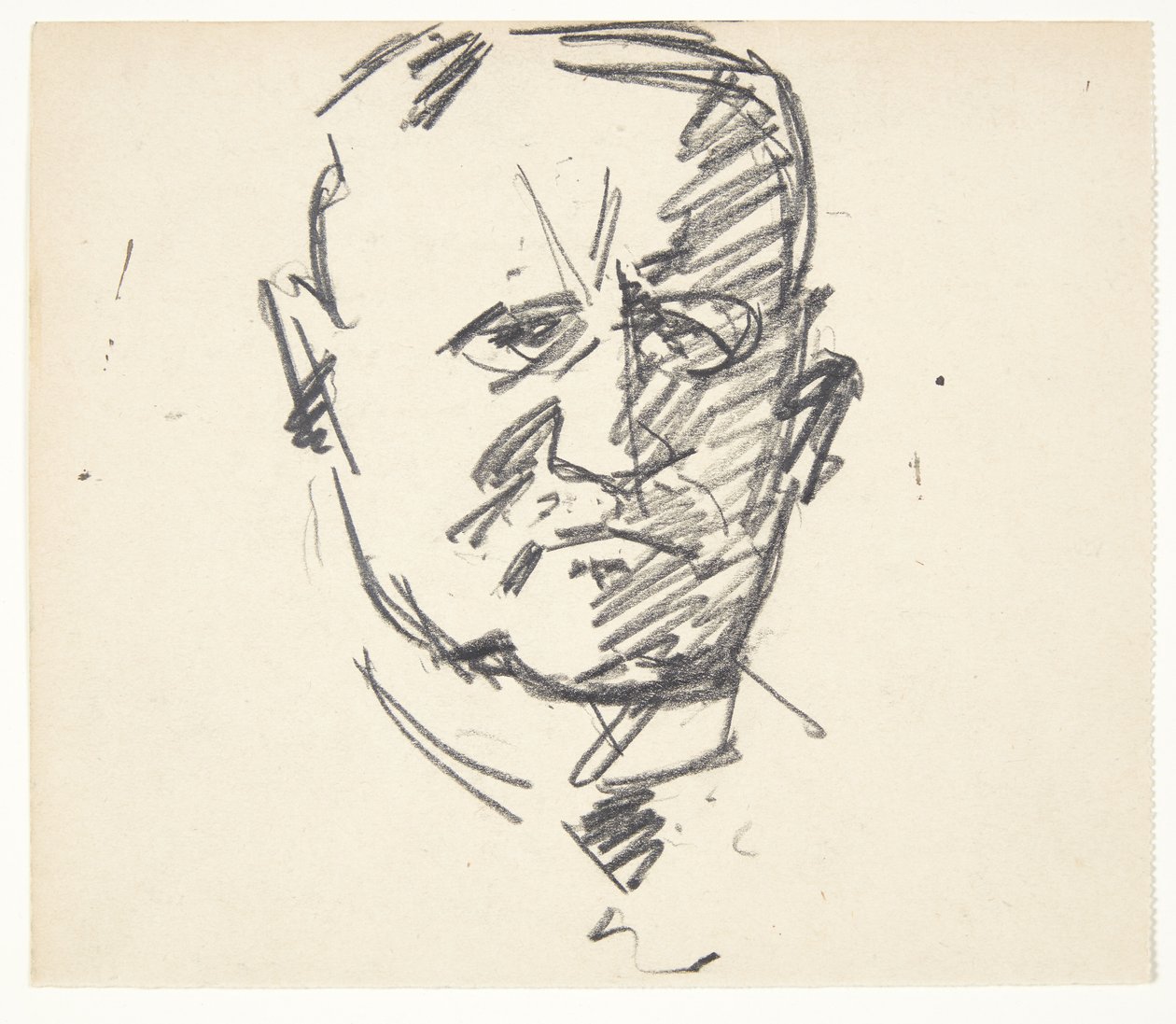 Studie zu einem Porträt von Professor Dr. med. Carl Lorentzen (1860-1932) von Edvard Weie