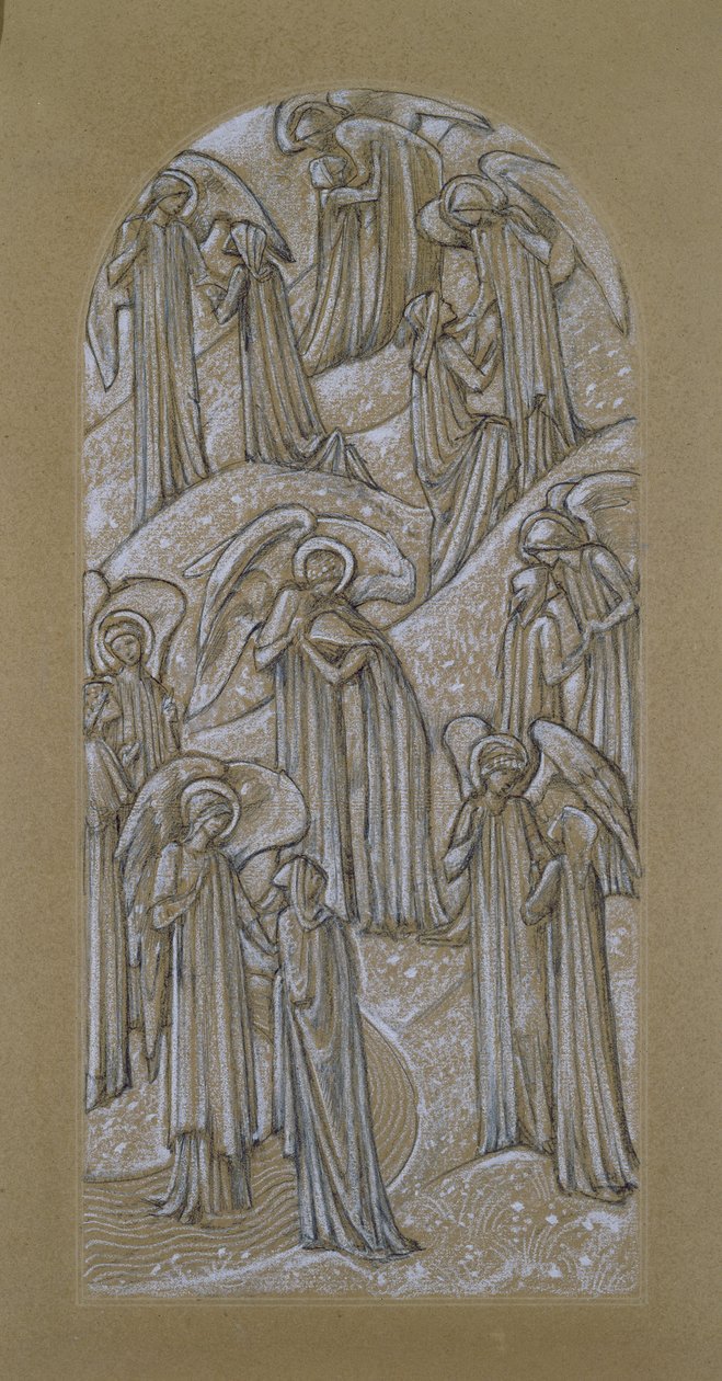 Studie für ein Buntglasfenster von Edward Burne Jones