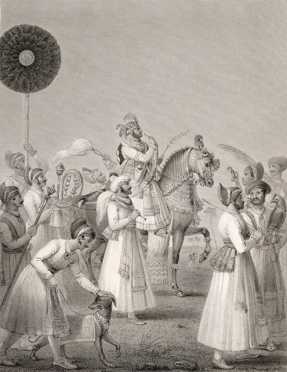Maharana Bhim Singh von Udaipur (r. 1778-1828) von Edward Francis Finden