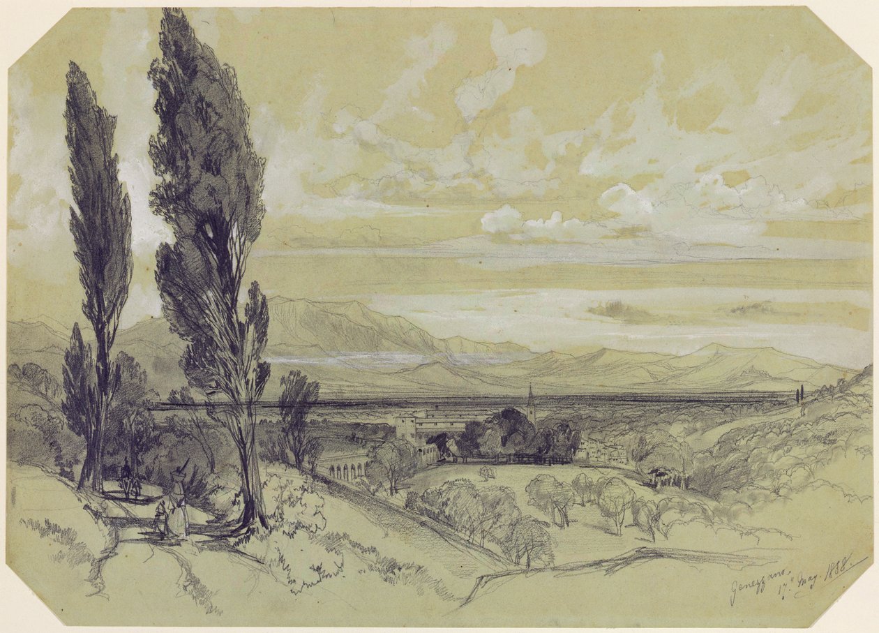 Genezzano, 17. Mai 1838 von Edward Lear
