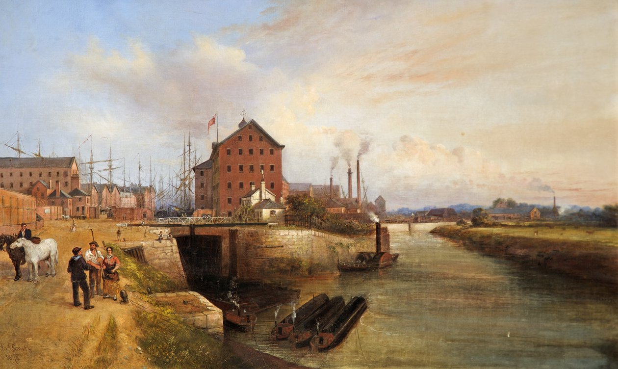 Gloucester Kai und Docks, 1878 von Edward Smith