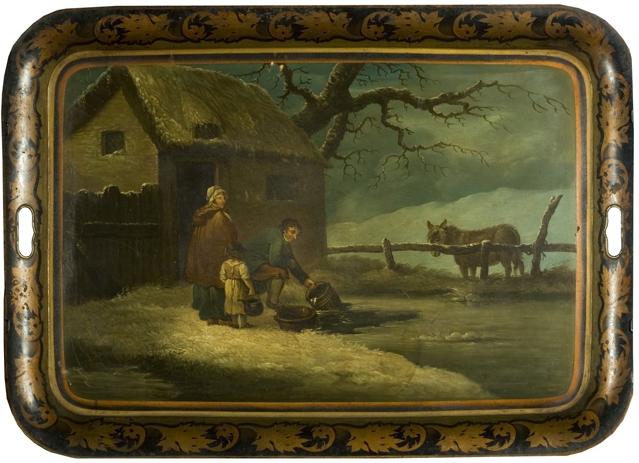 Das Eis brechen, ca. 1800 von Edward Bird