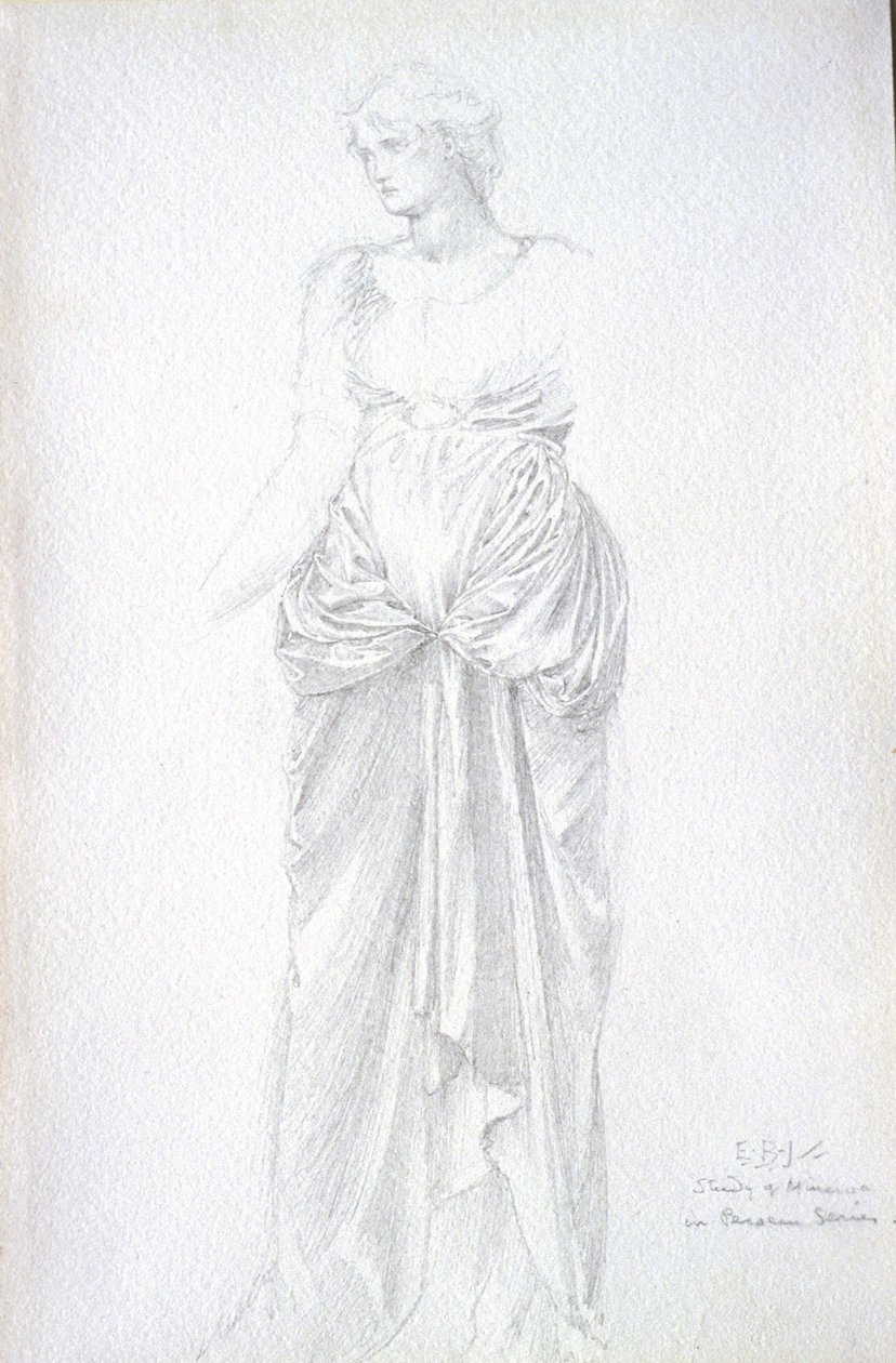 Studie der Minerva von Edward Burne-Jones