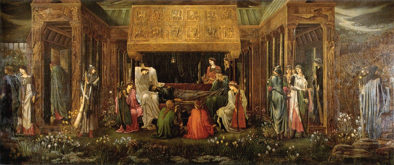Der letzte Schlaf von Arthur in Avalon von Edward Burne Jones