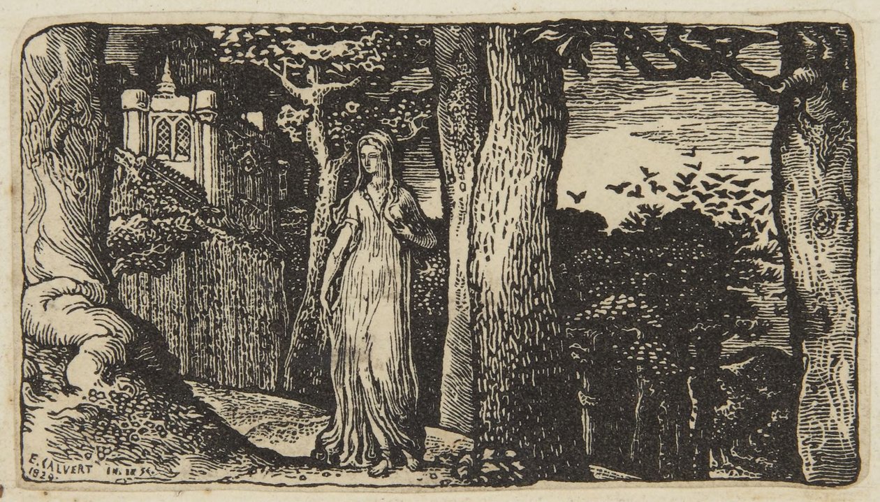 Die Dame mit den Türmen von Edward Calvert