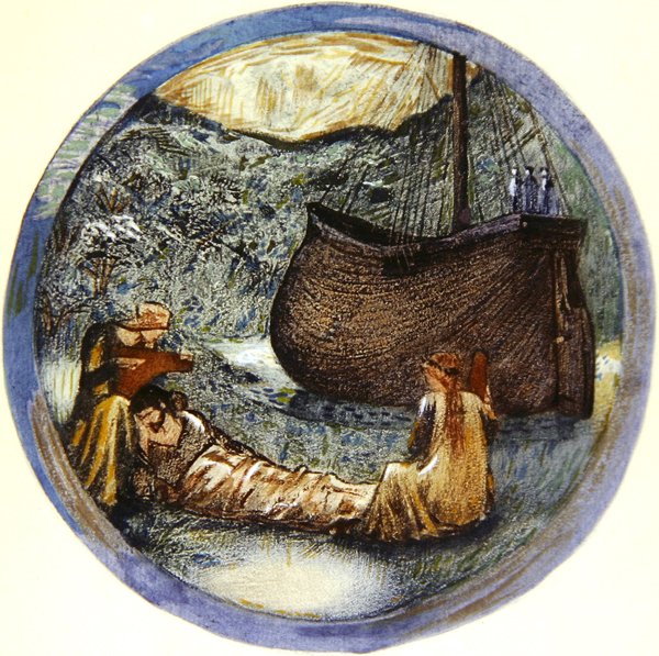 Das Blumenbuch: XXXV. Wiesenkönigin von Edward Coley Burne Jones