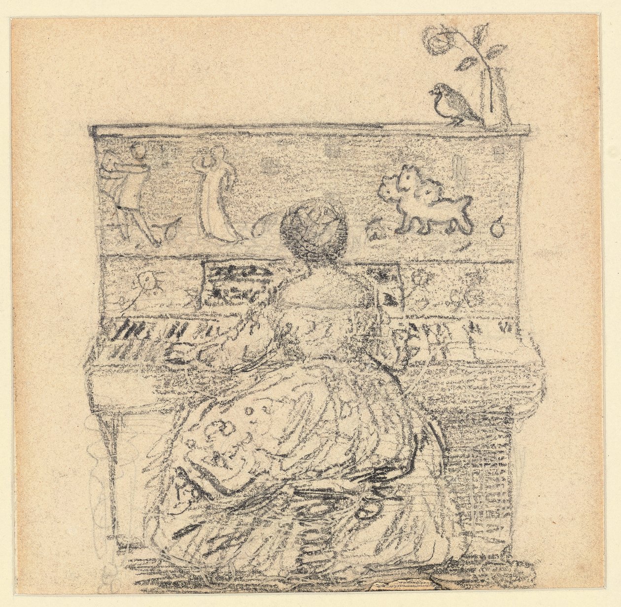 Georgiana Burne-Jones am Klavier von Edward Burne Jones