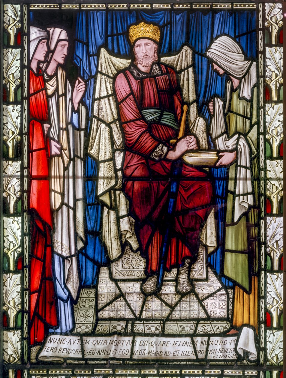 König David und Nächstenliebe, ca. 1896 von Edward Burne Jones