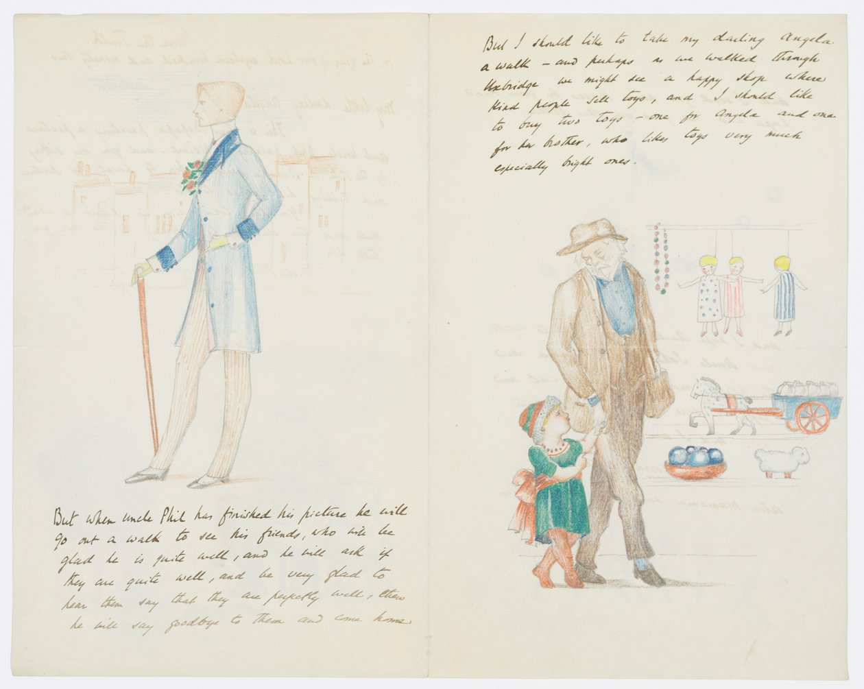 Brief an die Enkelin des Künstlers Angela Thirkell von Edward Burne-Jones