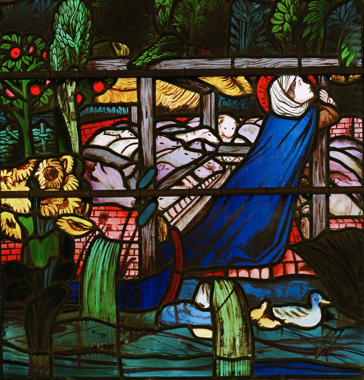 St. Frideswide (Detail) von Edward Burne Jones
