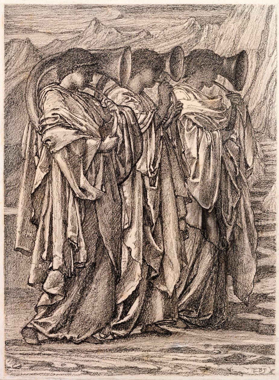 Studie für Die Herausforderung in der Wildnis, ca. 1875 von Edward Burne Jones