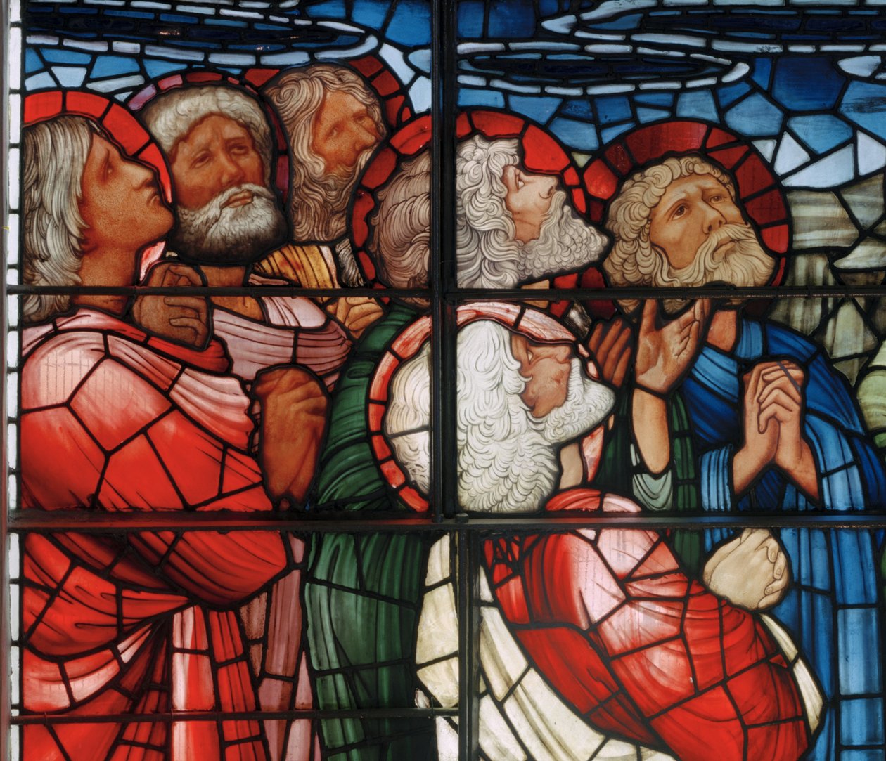 Die Himmelfahrt Fenster (Detail) von Edward Burne Jones