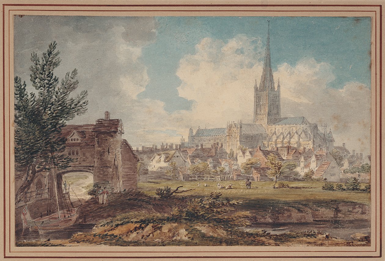 Kathedrale von Norwich von Südosten von Edward Dayes