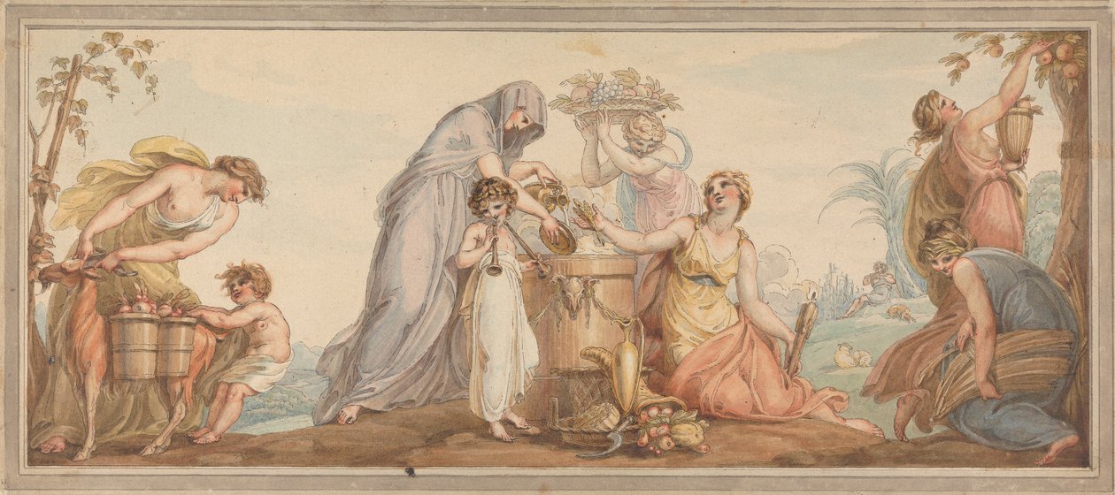 Allegorie des Herbstes von Edward Francis Burney