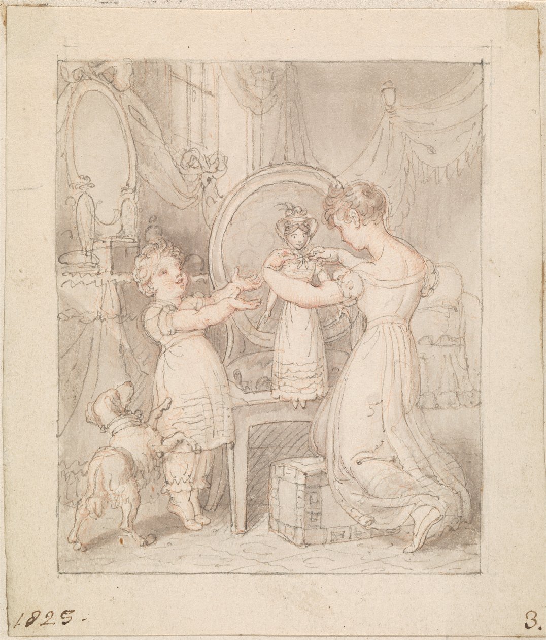 Illustration für- Die neue Puppe: Ohne Titel von Edward Francis Burney
