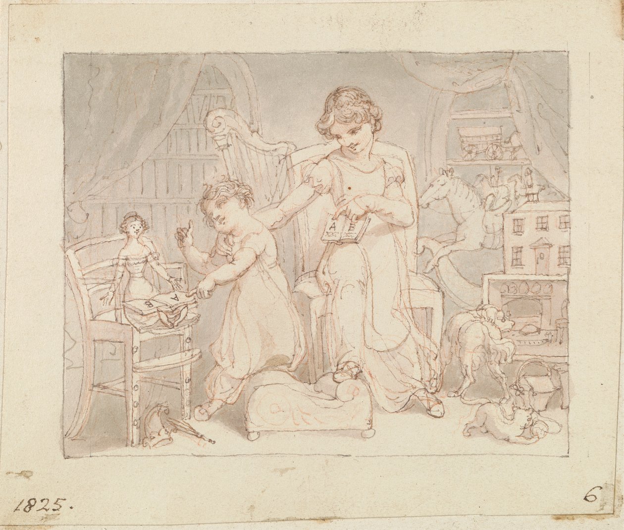 Illustration für Die Neue Puppe: Ohne Titel von Edward Francis Burney