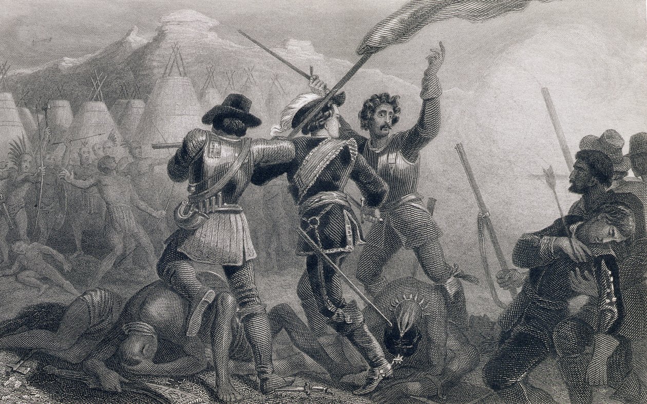 Der Pequod-Krieg, 1636, aus 