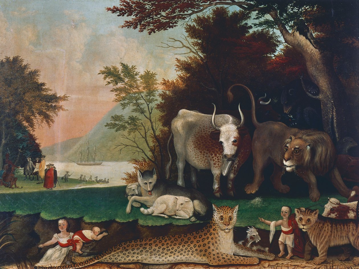 Friedliches Königreich (ca. 1848) von Edward Hicks