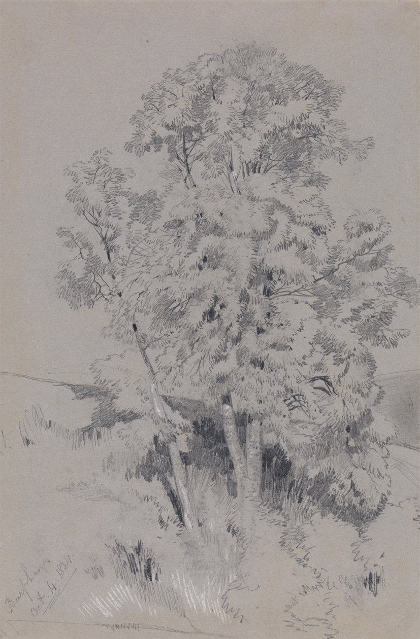 Burpham 4. Okt. 1834 von Edward Lear