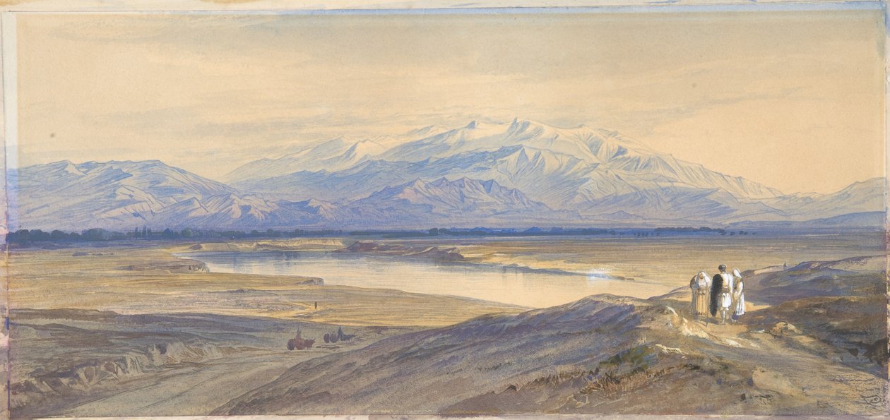 Der Olymp von Larissa, Thessalien, Griechenland von Edward Lear