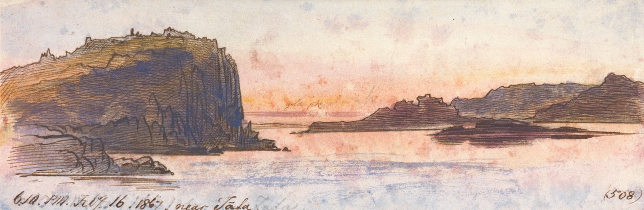 In der Nähe von Tafa, 16. Februar 1867, 18:10 Uhr von Edward Lear