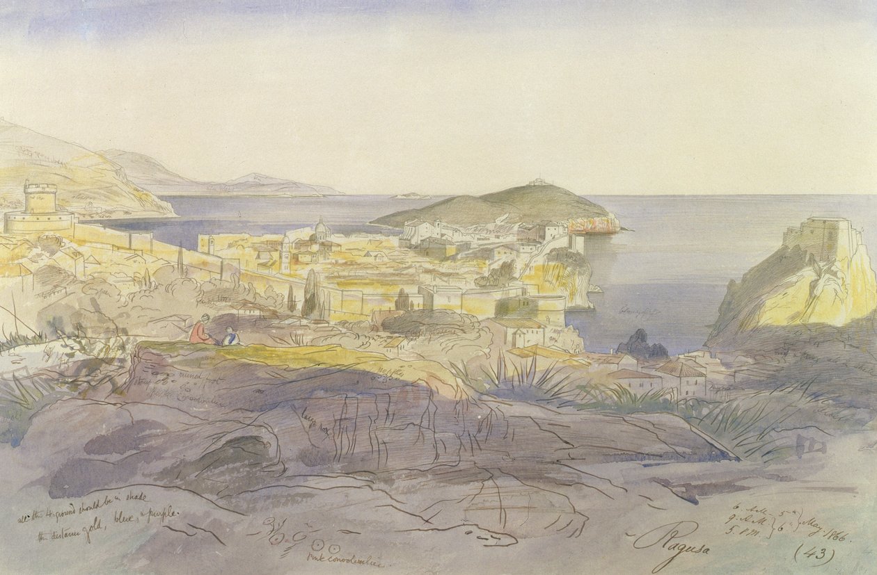 Ragusa (Dubrovnik), 5.-6. Mai 1866 von Edward Lear