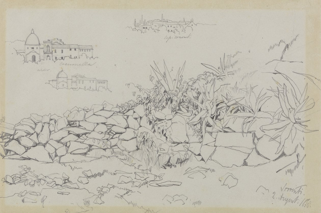 Sorrent, 2. August 1838 von Edward Lear