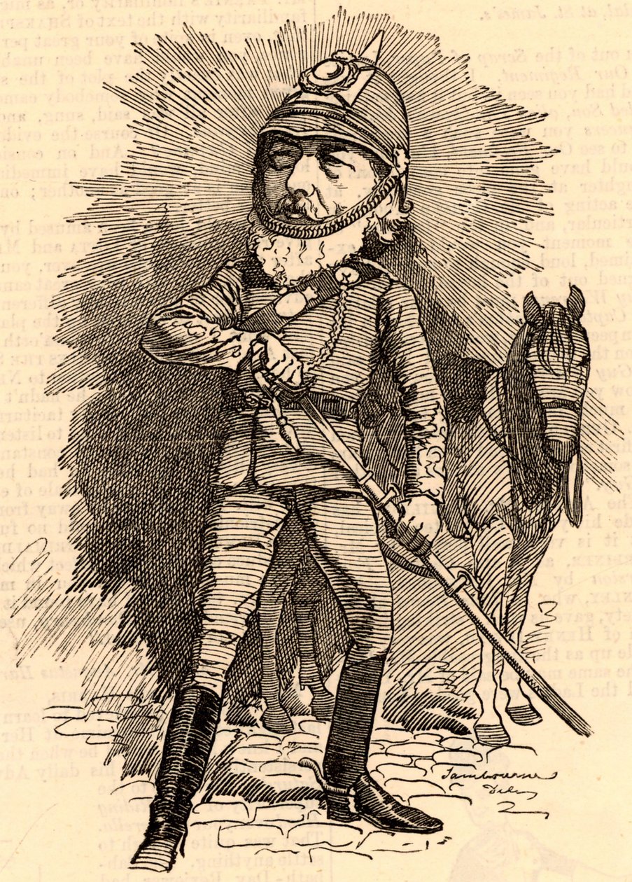 Frederick Lord Leighton in Militäruniform von Edward Linley Sambourne